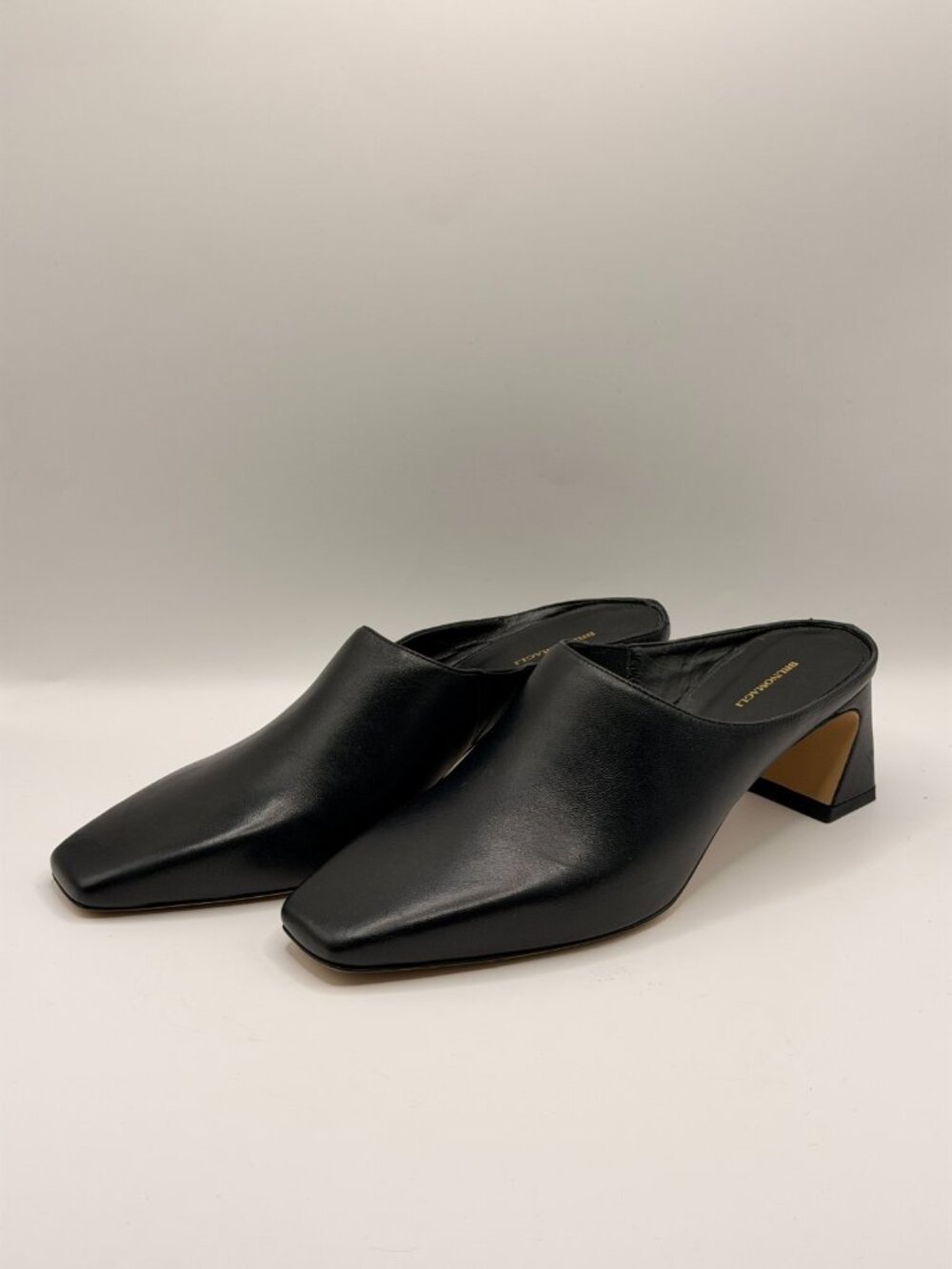 Bruno Magali Womens Fran Black Leather Slip On Mule Sz 8.5